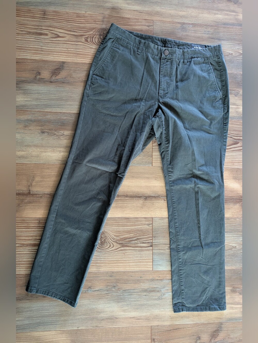 Bonobos Green Slim Straight Casual Chino Men's Pants 35 x 30